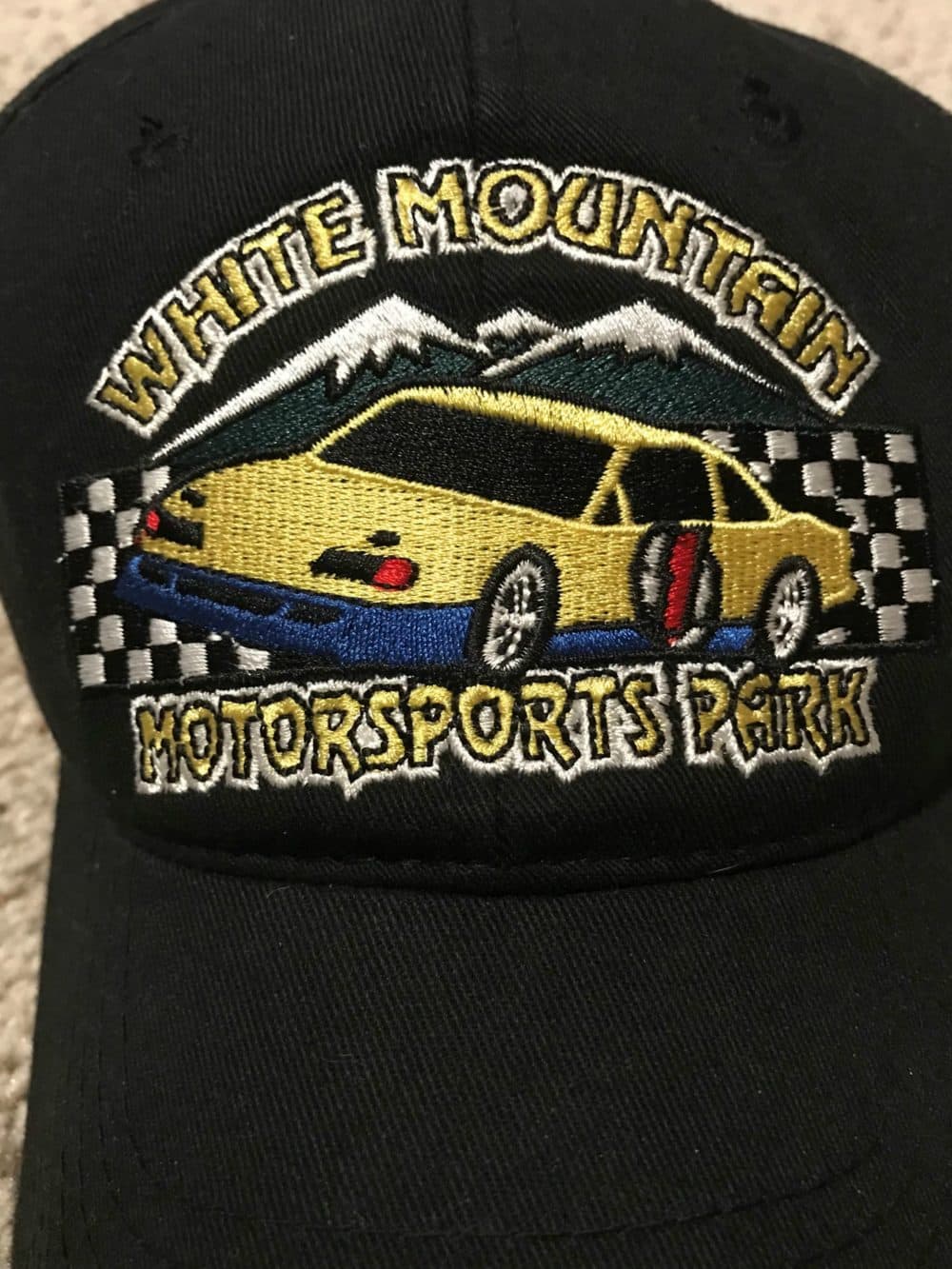 The author's new hat, purchased on a trip to watch his son race stock minis at the White Mountain Motorsports Park in New Hampshire. (Courtesy)
