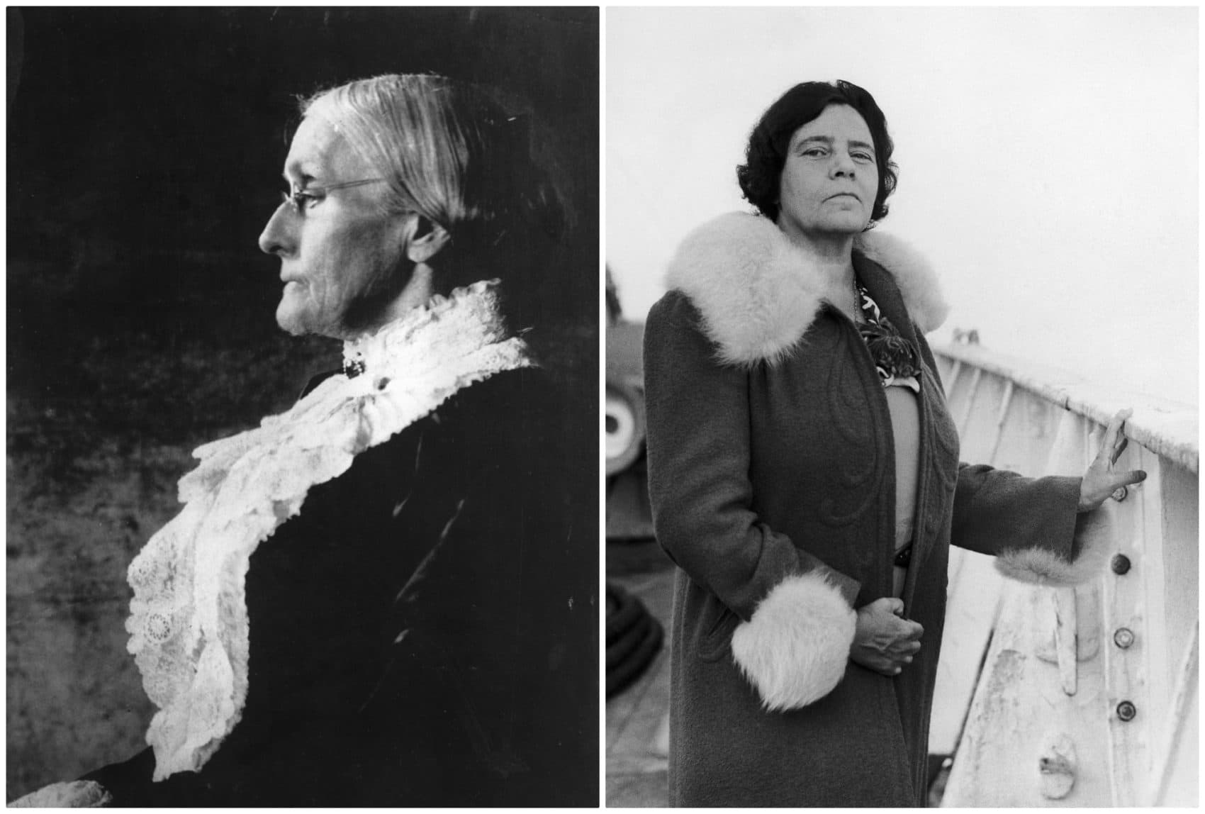 Susan B. Anthony in an undated photo and Alice Paul pictured in 1939. (AP photos)