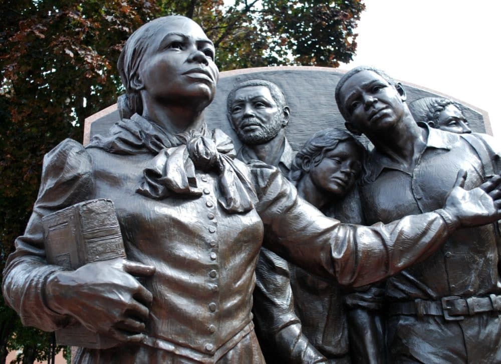 The Harriet Ross Tubman memorial in Harriet Tubman Park in the South End (Courtesy)
