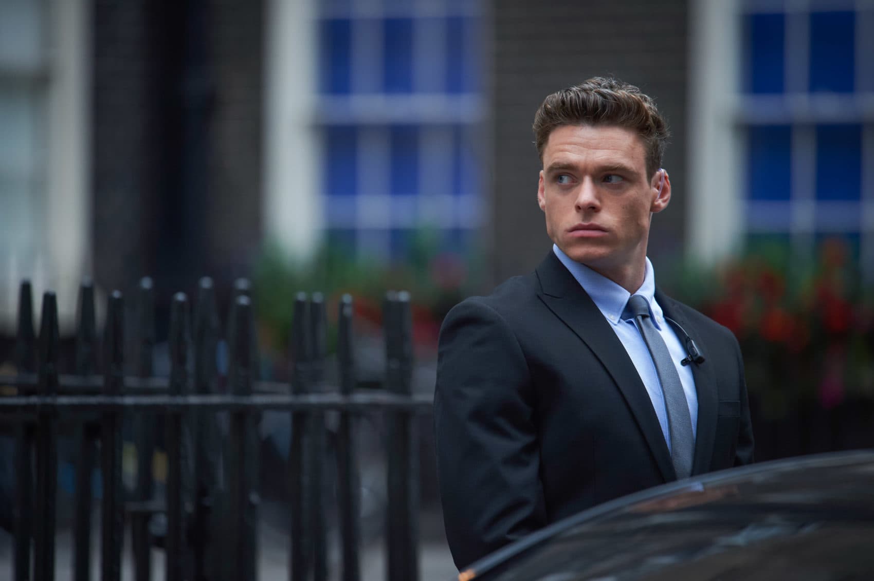 Richard Madden as Sgt. David Budd, in a still from the Netflix and BBC series "Bodyguard." (Sophie Mutevelian/World Productions/Netflix)
