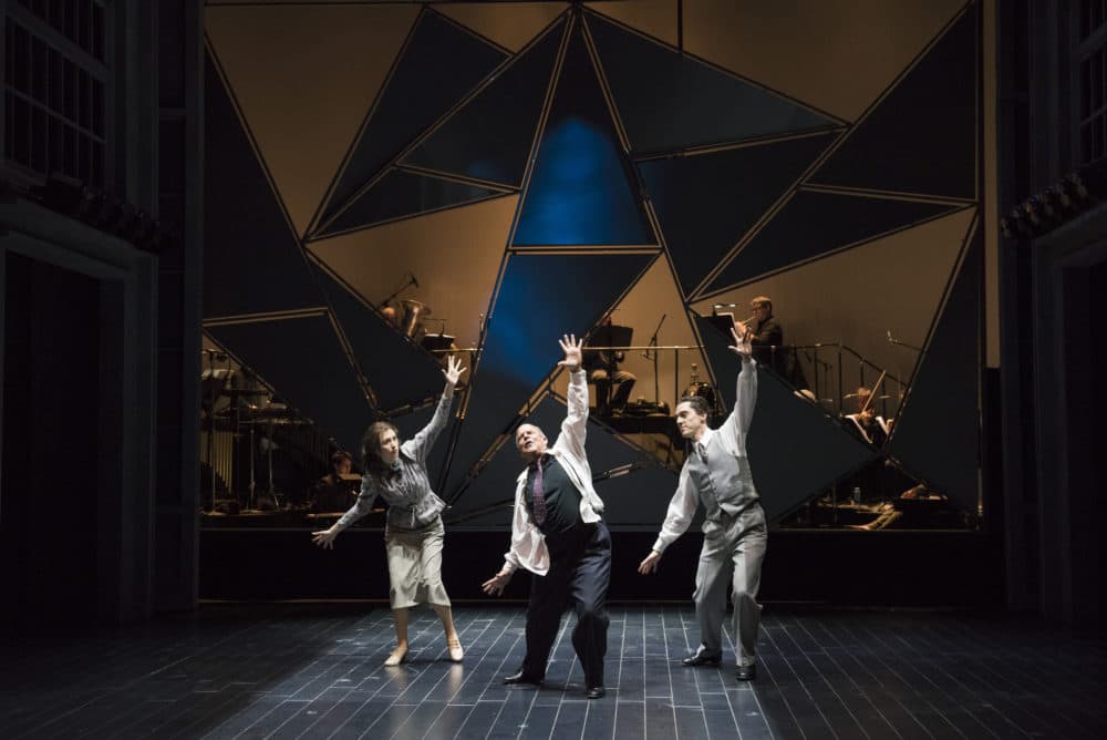 Sarah Womble, Omar Ebrahim and Jesse Darden in Boston Lyric Opera’s &quot;Schoenberg in Hollywood.&quot; (Courtesy Liza Voll Photography)