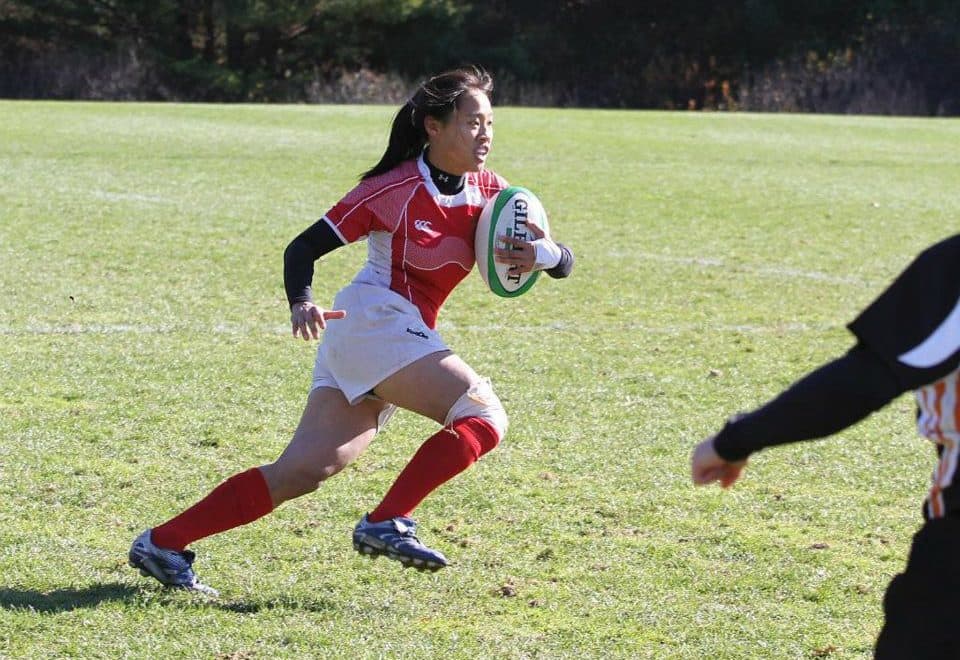 Emily playing rugby with the Brown University team in 2011. (Alison Gale/Courtesy Emily Hsieh)