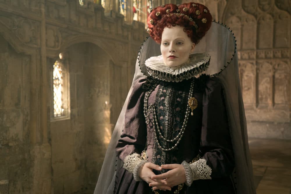 Margot Robbie stars as Queen Elizabeth I in "Mary Queen of Scots." (Liam Daniel/Focus Features)