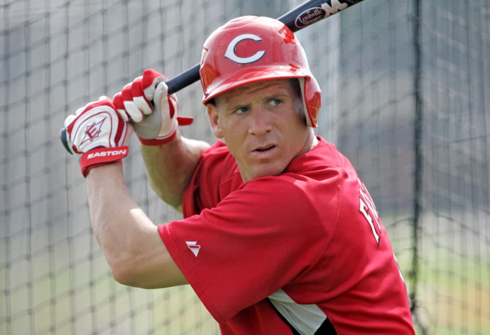 Ryan Freel takes batting practice at spring training in 2008. (Al Behrman/AP)
