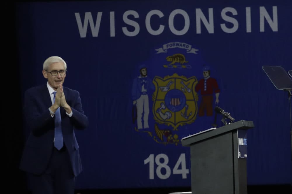 Then-Democratic candidate for Wisconsin governor Tony Evers speaks at a rally Friday, Oct. 26, 2018, in Milwaukee. (Morry Gash/AP)