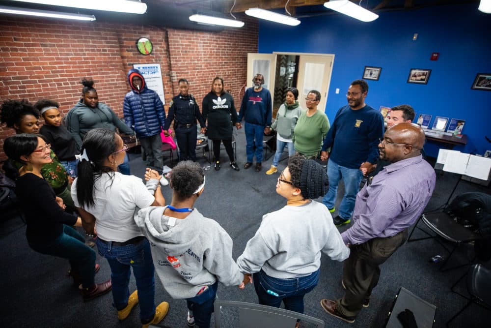 &quot;Code Listen&quot; members rehearse at the Center for Teen Empowerment. (Courtesy Celebrity Series)