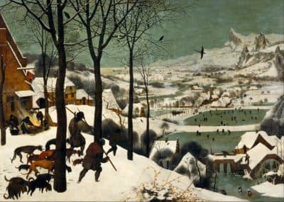 Bruegel's &quot;Hunters in the Snow.&quot; 