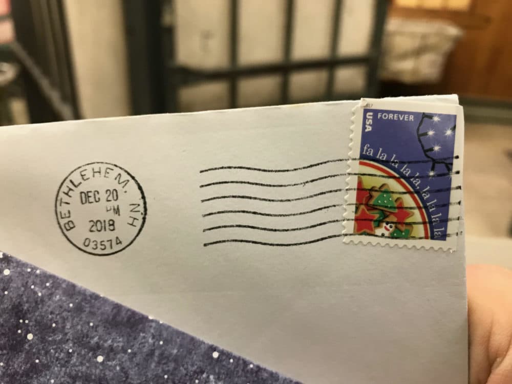 The Bethlehem stamp. (Lisa Mullins/WBUR)