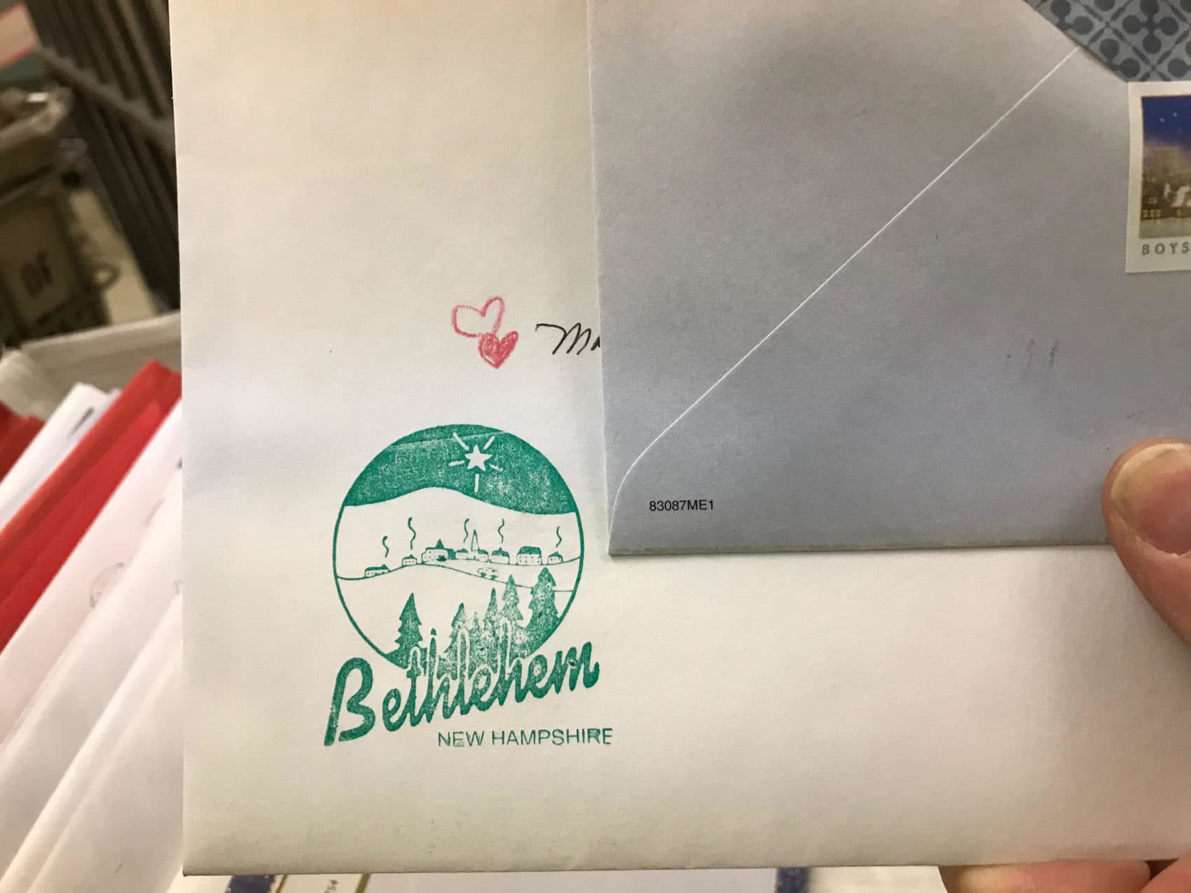 Bethlehem stamp (Lisa Mullins/WBUR)