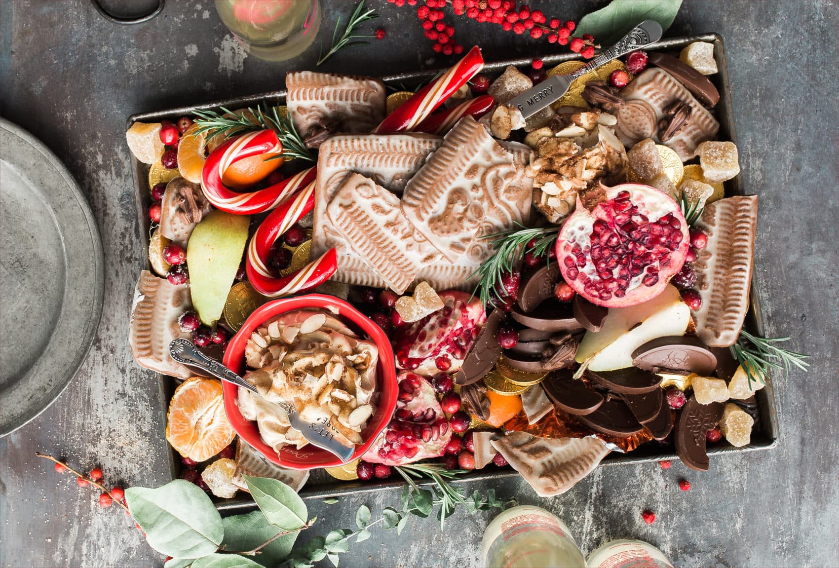 A platter of goodies for a holiday meal. (Courtesy Brooke Lark/Unsplash)