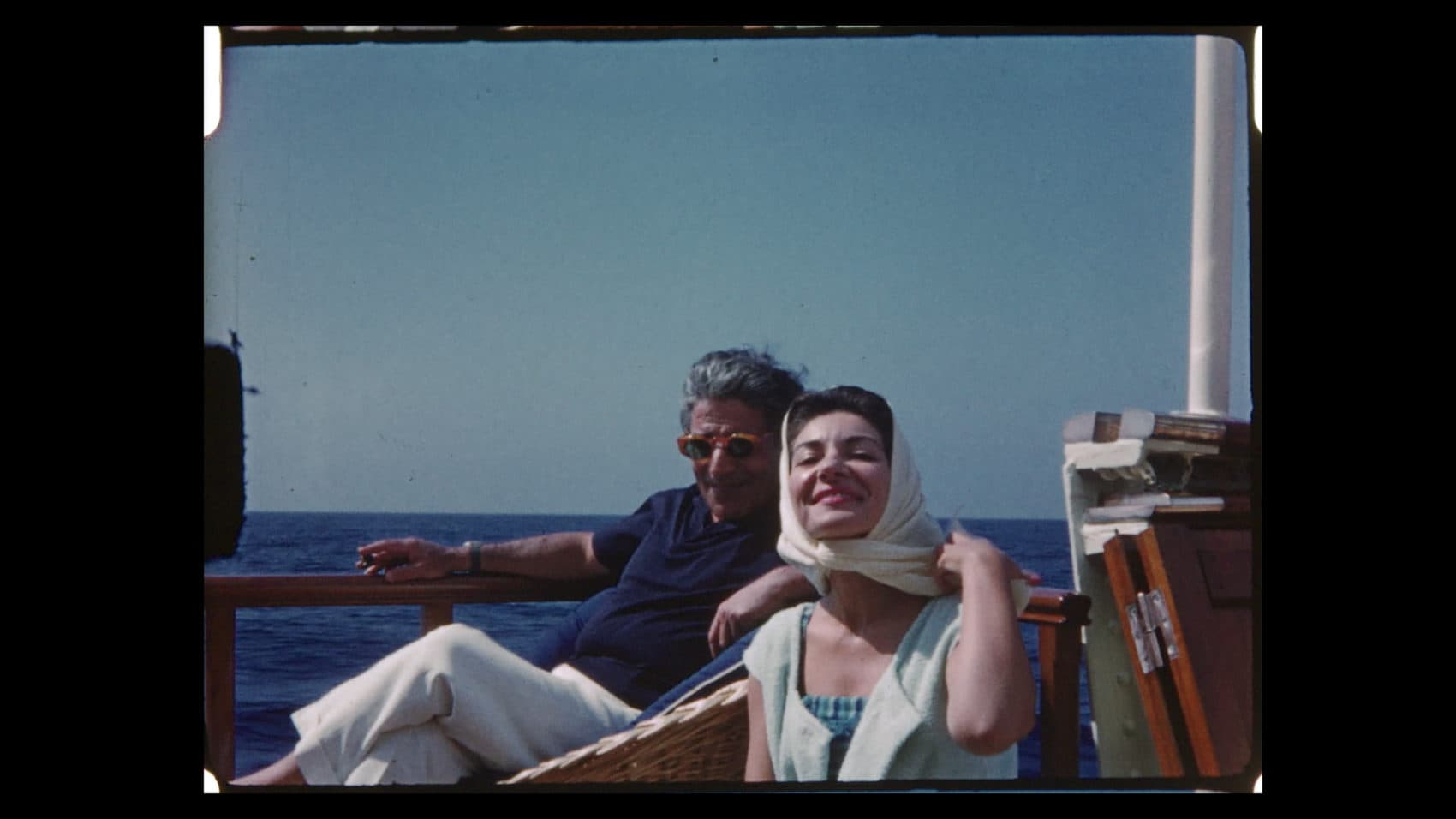 Aristotle Onassis, left, with Maria Callas. The two carried on a love affair that received much publicity. (Sony Pictures Classics/Sony Pictures)