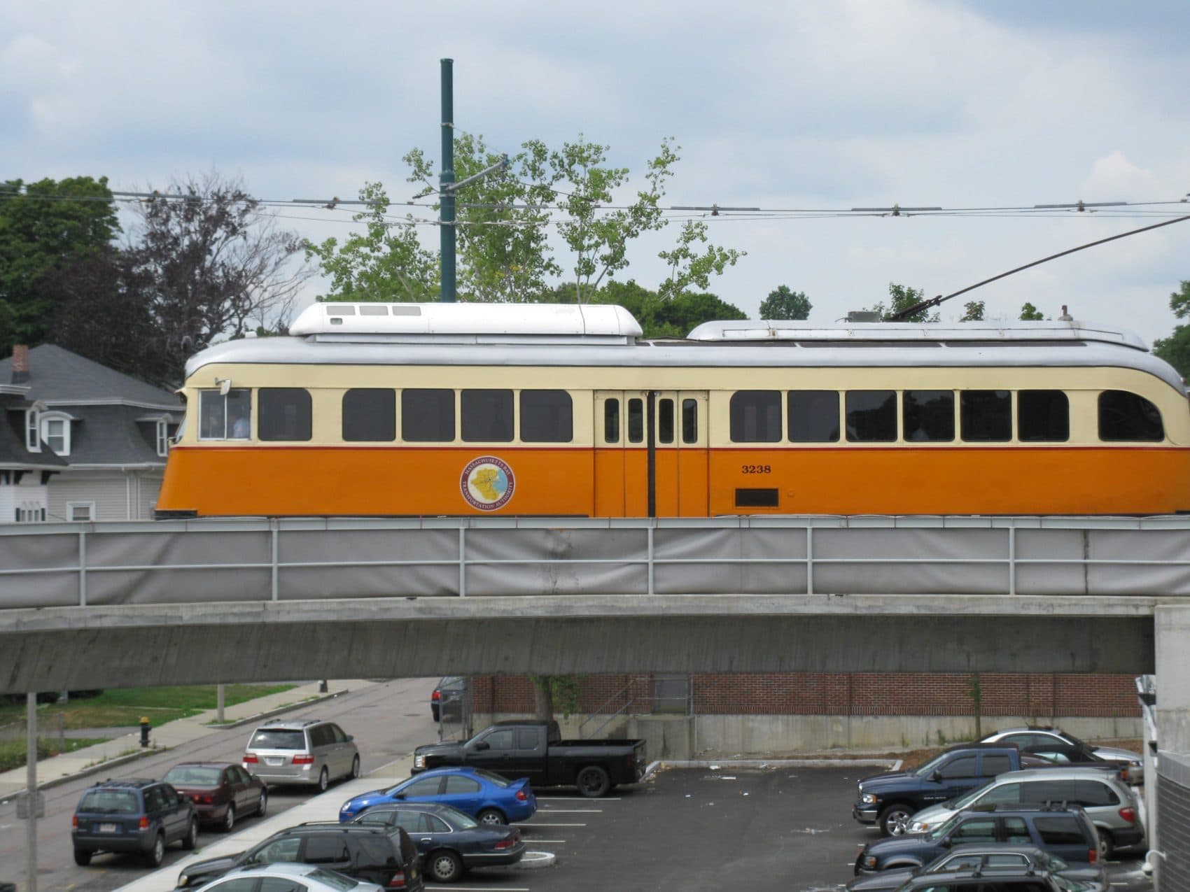 The Mattapan trolley. (Meghan Keane/WBUR)