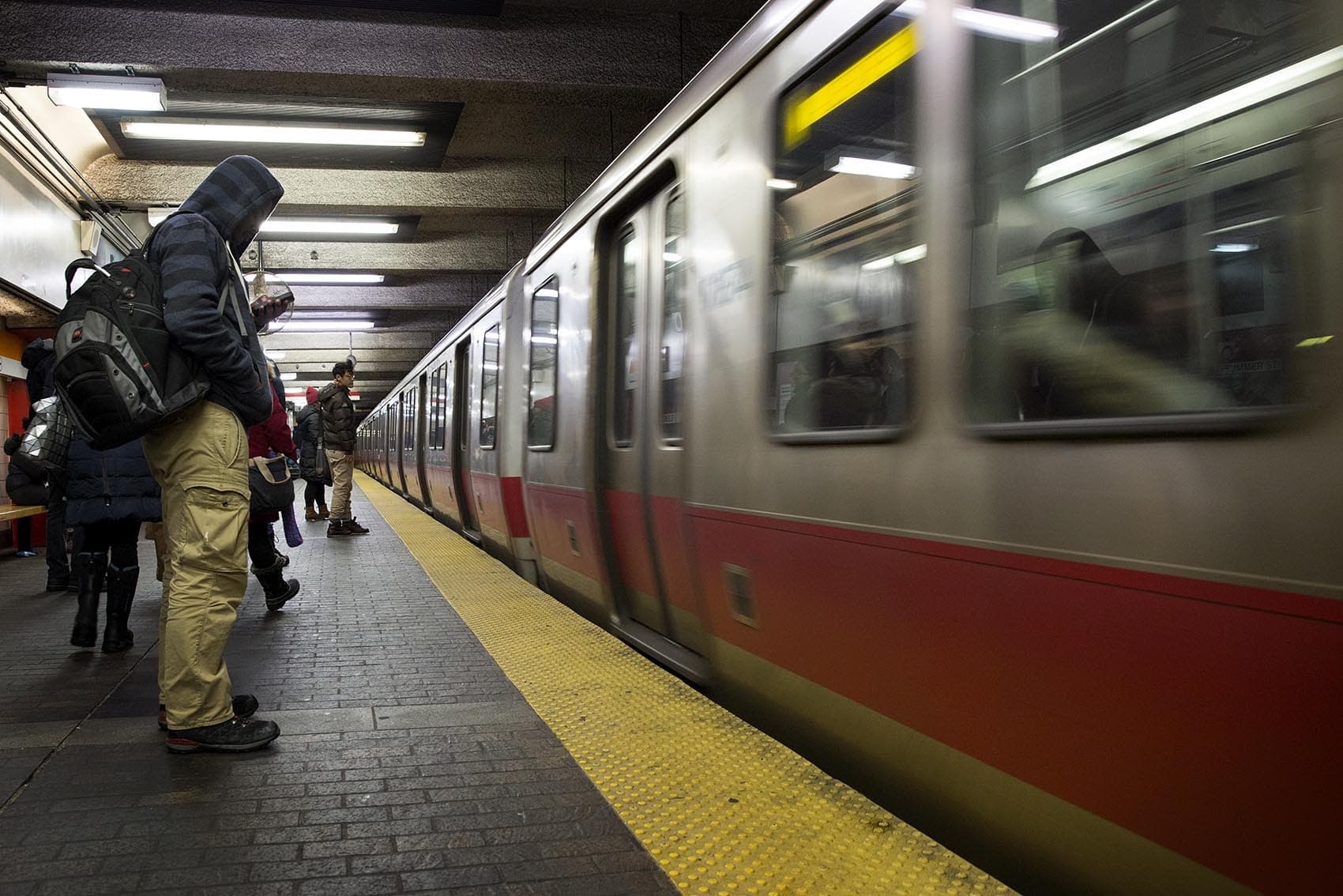 MBTA Red Line train. (Robin Lubbock/WBUR)