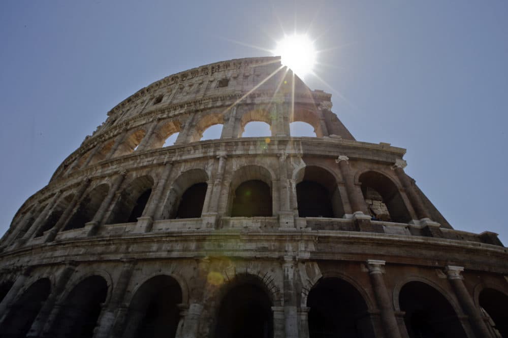 A view of the Colosseum after the first stage of the restoration work was completed in Rome, Friday, July 1st, 2016. (Andrew Medichini/AP)