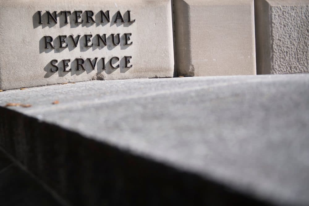 The Internal Revenue Service building is viewed in Washington, DC, on April 18, 2018. (Jim Watson/AFP/Getty Images)