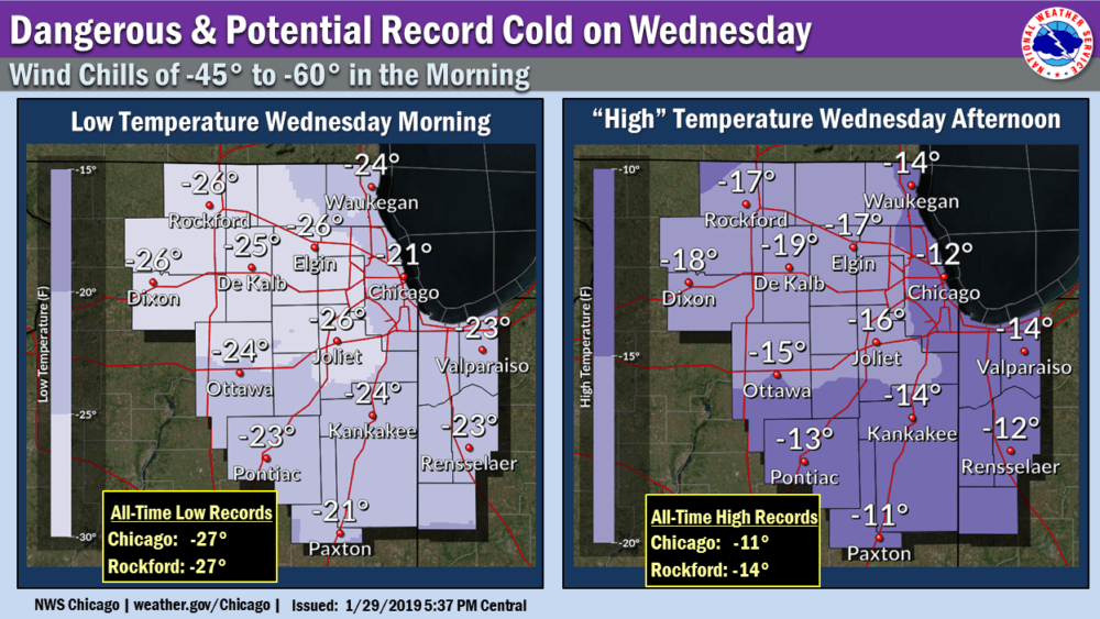 The Midwest experiences some of the coldest air in decades. (Courtesy NOAA)