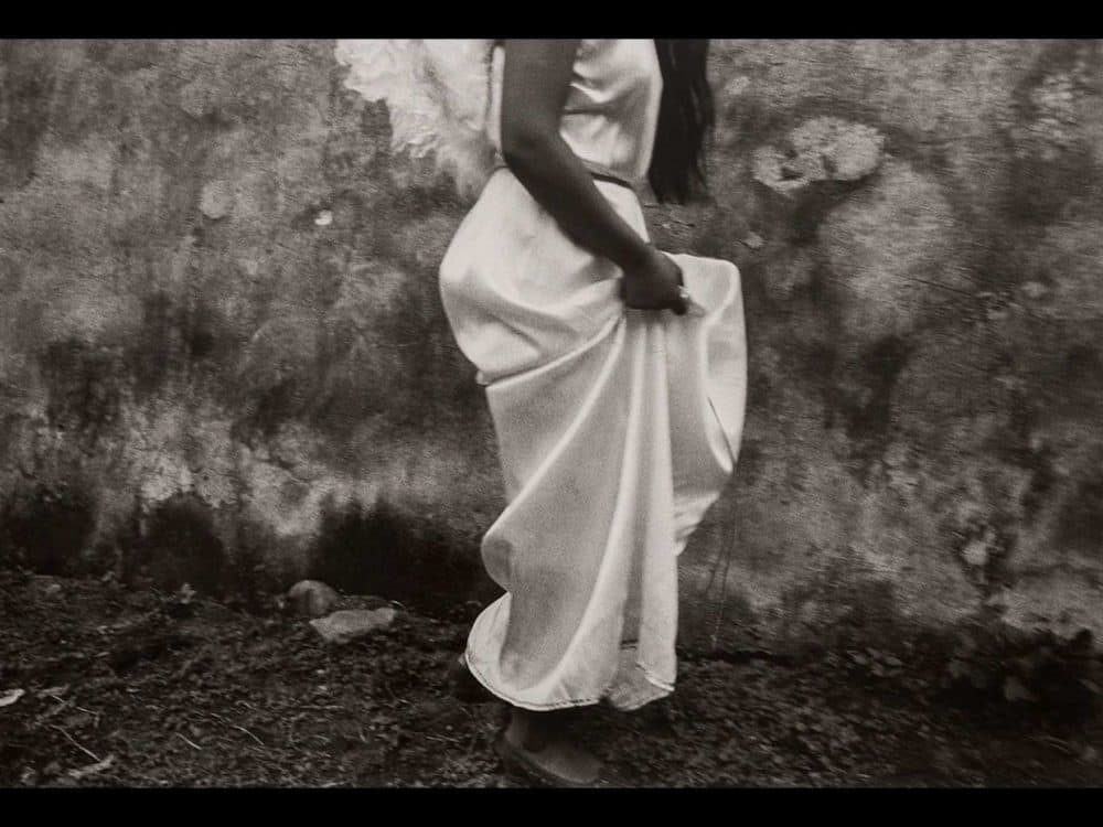 Graciela Iturbide's &quot;Cayo del Cielo&quot; (&quot;Fallen from Heaven&quot;), taken in Chalma, Mexico, 1989. (Courtesy Graciela Iturbide/MFA)