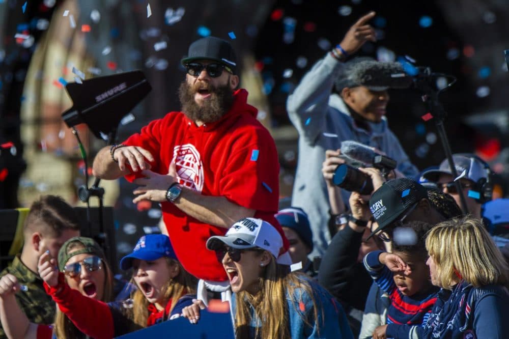 Super Bowl MVP Julian Edelman (Jesse Costa/WBUR)