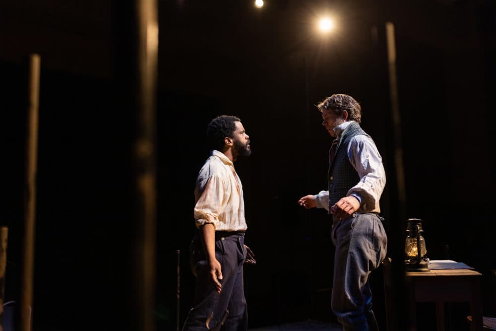 Brandon G. Green as Nat Turner and Lewis D. Wheeler as Thomas Gray. (Courtesy Nile Scott Shots)