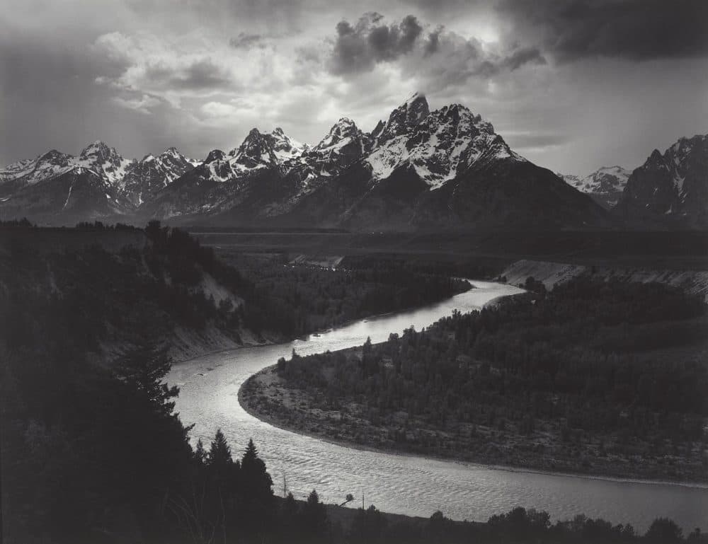 Ansel Adams' photograph of &quot;The Tetons and Snake River, Grand Teton National Park, Wyoming,&quot; taken in 1942. (Courtesy Museum of Fine Arts, Boston)