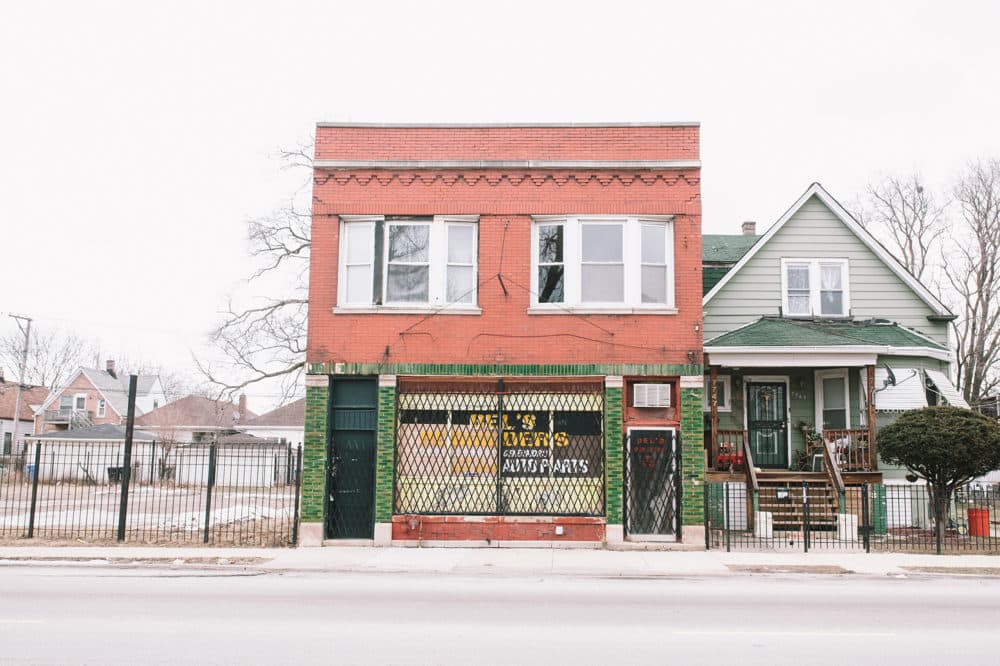 A view of the Auburn-Gresham neighborhood on Chicago's South Side. The city's black population is on track to shrink to 665,000 by 2030 — down from a peak of about 1.2 million, according to the Urban Institute. (Danielle Scruggs for Here &amp; Now)