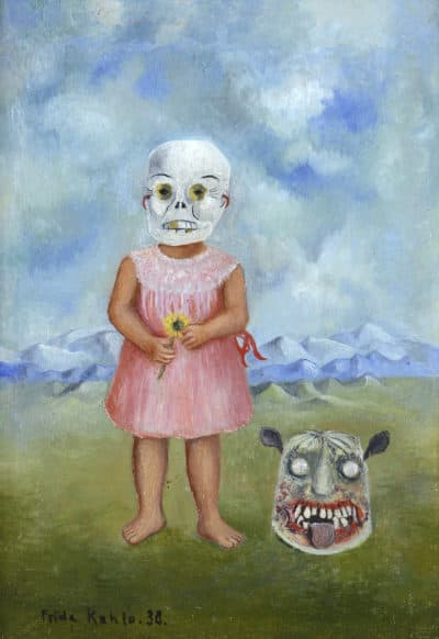 &quot;Girl With Death Mask,&quot; by Frida Kahlo. (Courtesy, Museum of Fine Arts, Boston)