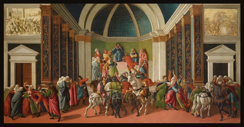 Sandro Botticelli's &quot;The Story of Virginia,&quot; painted around 1500. (Courtesy Accademia Carrara, Bergamo)