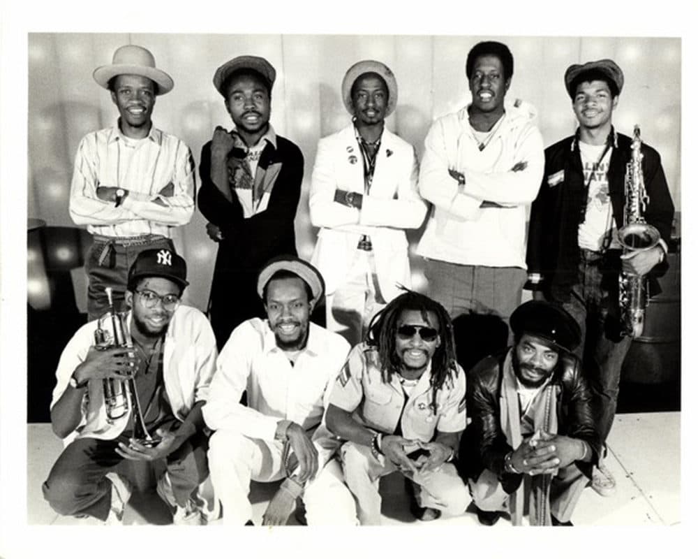 Healin' Of The Nations included Pablo, Rocky, Igene, Ace and Jeff from left to right in the back row. Kevin Bachelor, Errol Strength, Inando and Ipa from Zion. (Courtesy Cultures of Soul Records)
