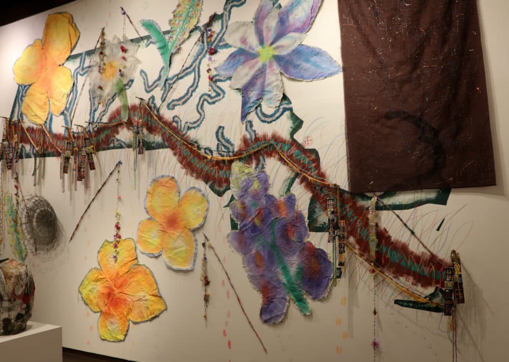 Consuelo Jimenez Underwood's &quot;Borderlines&quot; installation. (Courtesy Fuller Craft Museum)