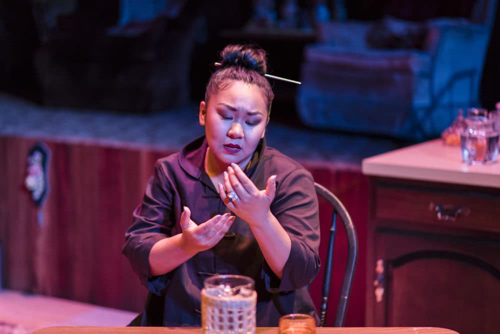 Sara Porkalob in "Dragon Lady." (Courtesy Robert Wade/Intiman Theatre)