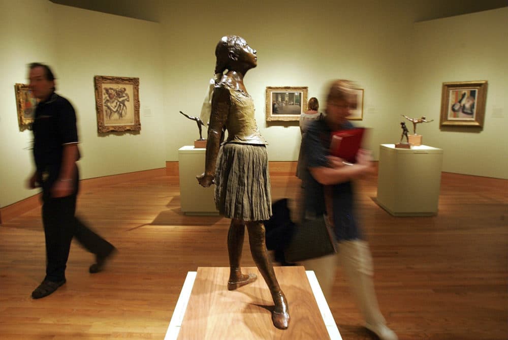 The "Degas at Harvard" exhibit during a media preview at the Arthur M. Sackler Museum in Cambridge, Mass. on July 28, 2005. (Chitose Suzuki/AP)
