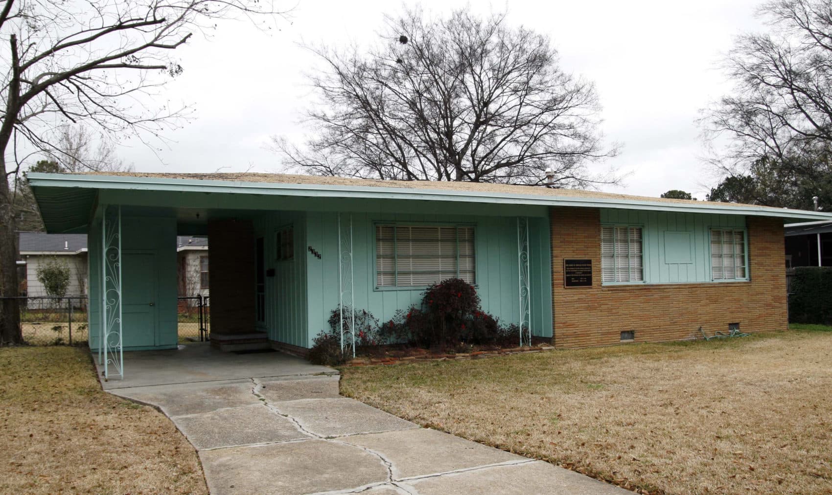 The house of slain civil rights leader Medgar Evers is seen in Jackson, Miss. (Rogelio V. Solis/AP)