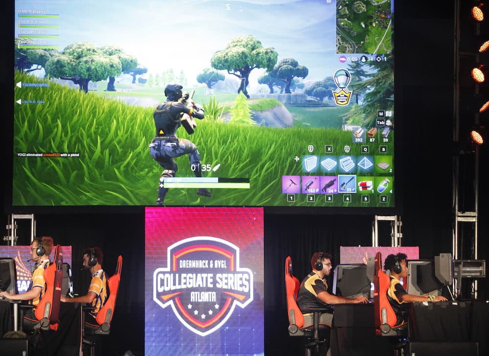 University students compete in the online game Fortnite during DreamHack Atlanta 2018. (Chris Thelen/Getty Images)