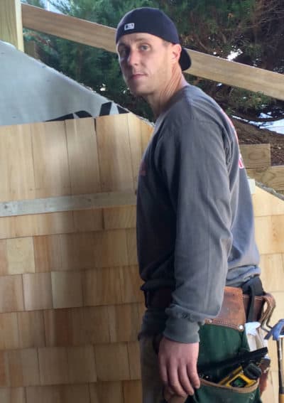Sean Wallace, during an earlier construction job (Courtesy of Heather McDermott)