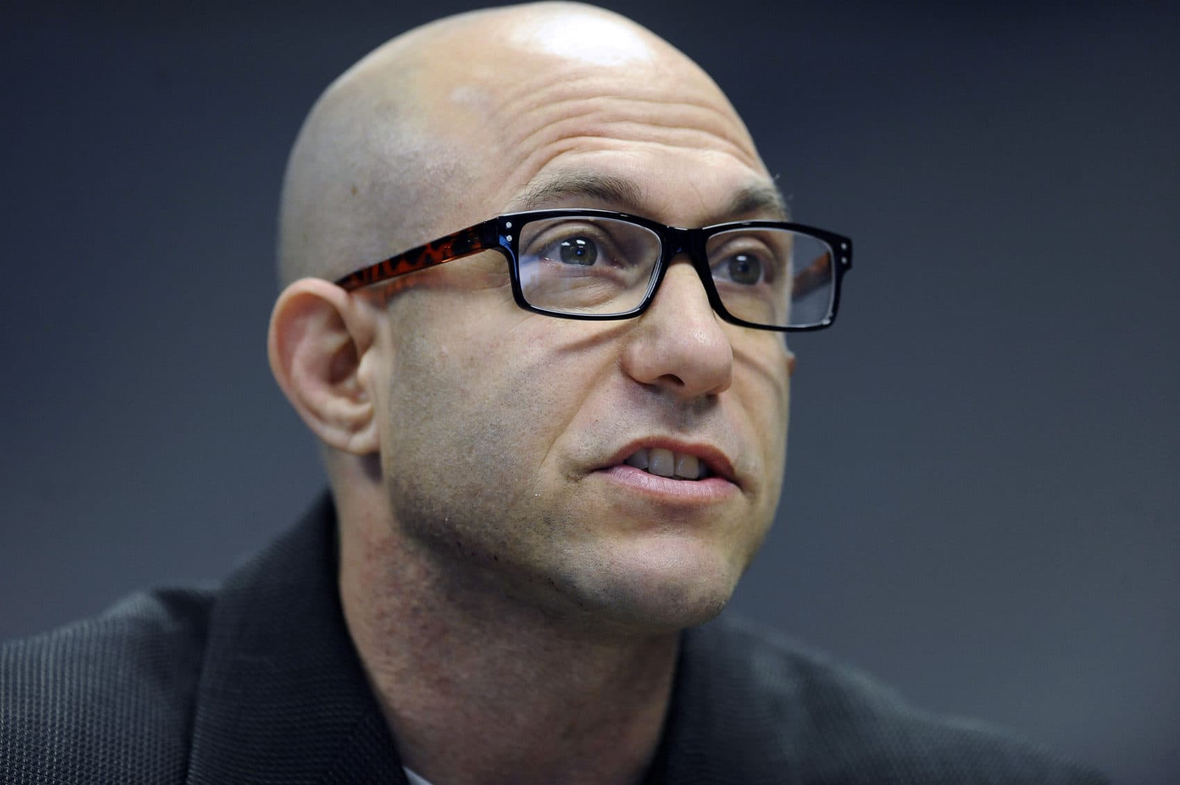 Jeremy Richman, father of Sandy Hook Elementary school shooting victim Avielle Richman, addresses the Sandy Hook Advisory Commission in Newtown, Conn. Nov. 14, 2014. Richman was found dead from suicide early Monday, March 25, 2019, at the town hall in Newtown, where he had an office. Jessica Hill/AP)