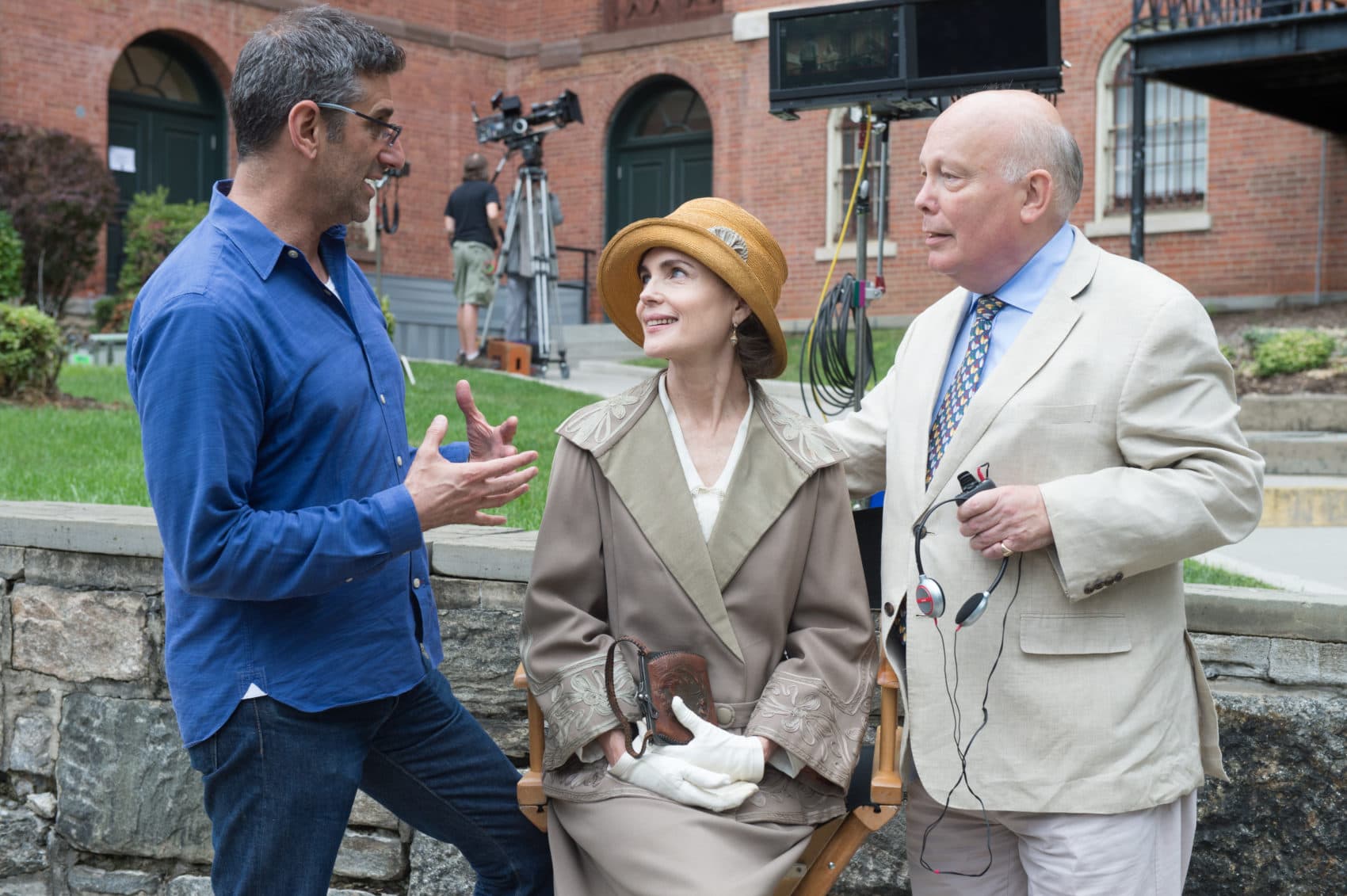 "The Chaperone" reunites actress Elizabeth McGovern and writer Julian Fellowes (right). (Joan Carter/SPR)