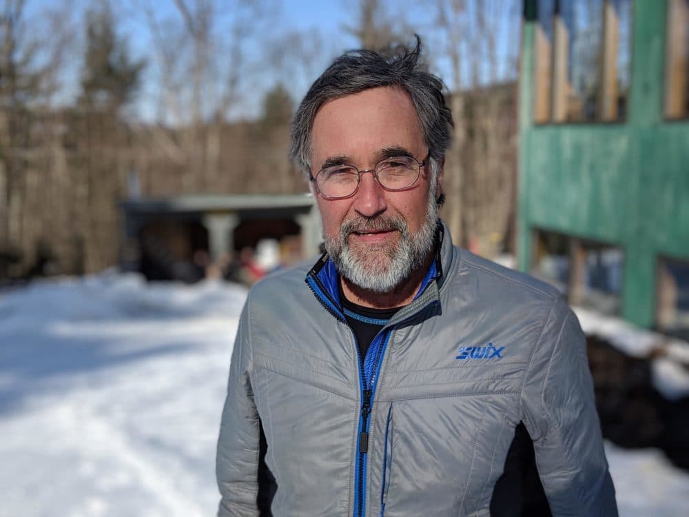 Al Jenks has run Windblown Cross Country Skiing and Snowshoeing for nearly 50 years, and he says this was one of his worst seasons ever. (Annie Ropeik/NHPR)