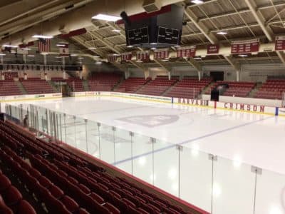 Harvard's Bright-Landry Hockey Center stands at the same spot where Love Story was filmed in 1969, when it was called Watson Rink. (Gary Waleik/Only A Game)
