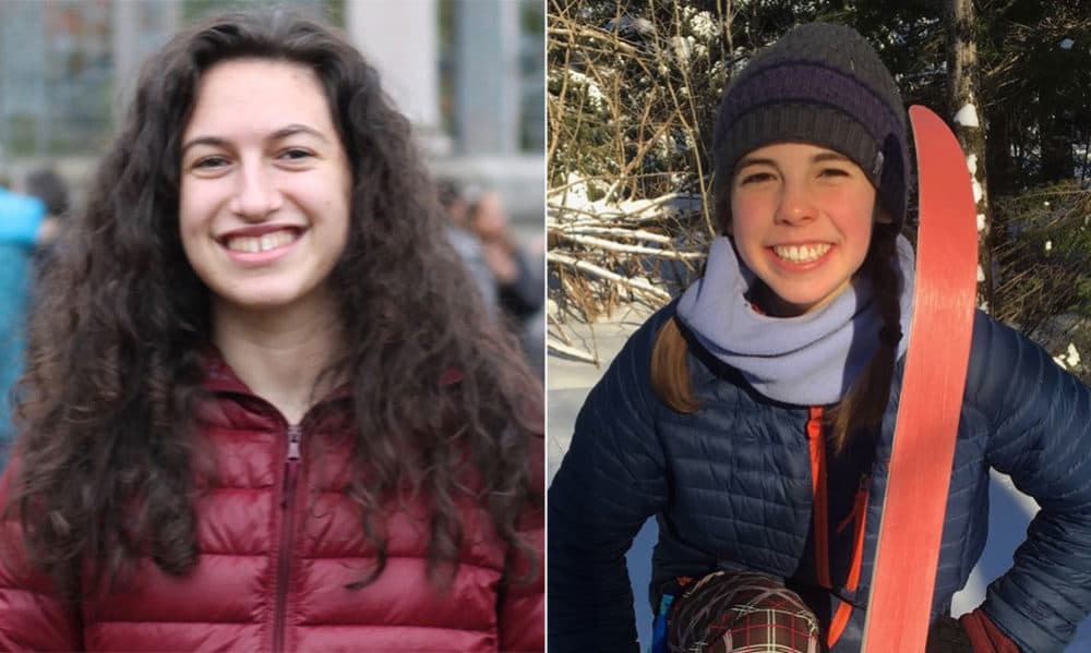 Amalia Hochman, 17, left, and Saraphina Forman, 16, are organizers of Massachusetts' Youth Climate Strike. (Courtesy)