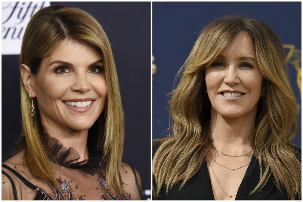 Actresses Lori Loughlin, left, and Felicity Huffman (Chris Pizzello/Invision/AP and Jordan Strauss/Invision/AP)