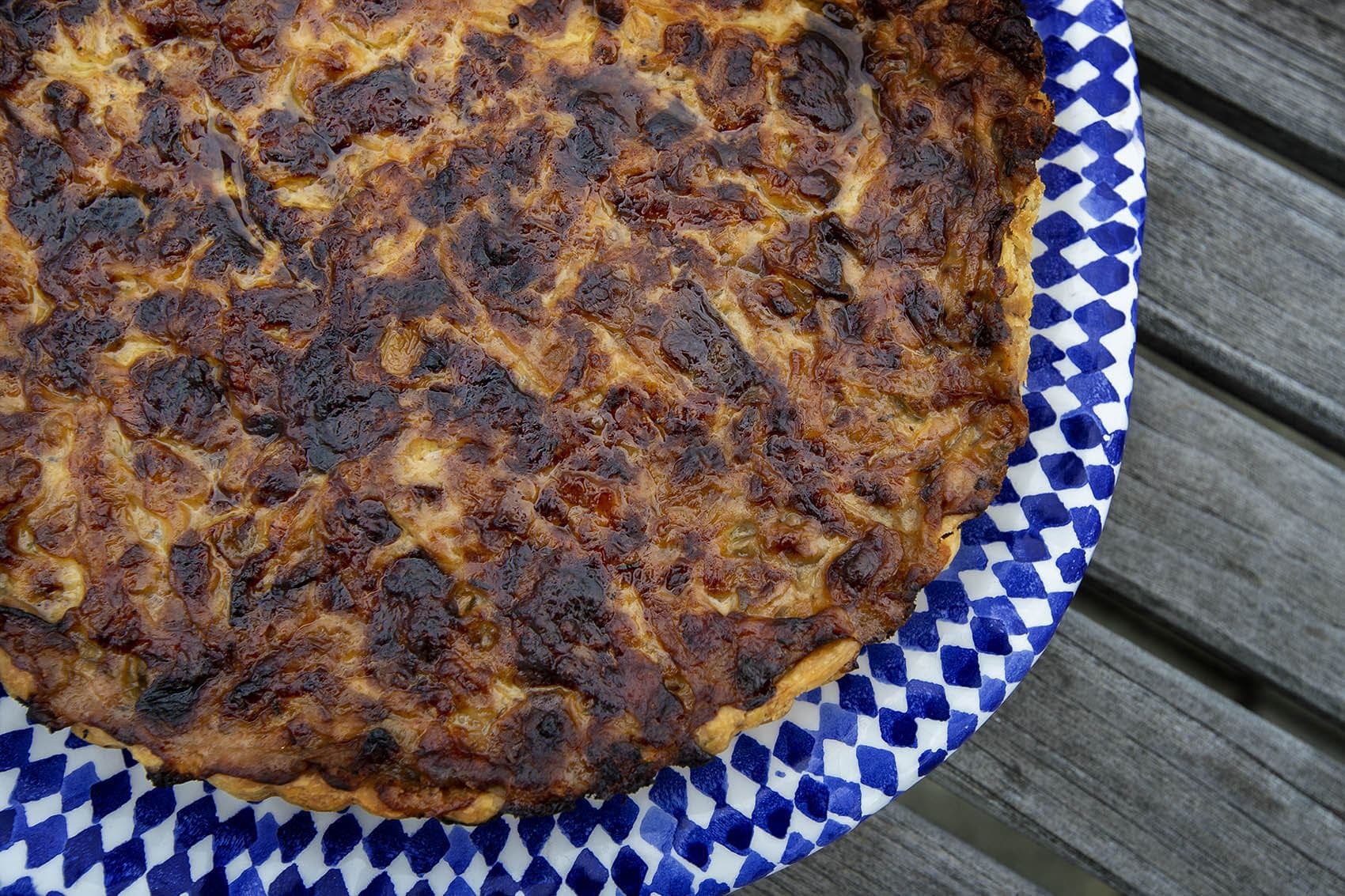 Onion Tart. (Jesse Costa/WBUR)