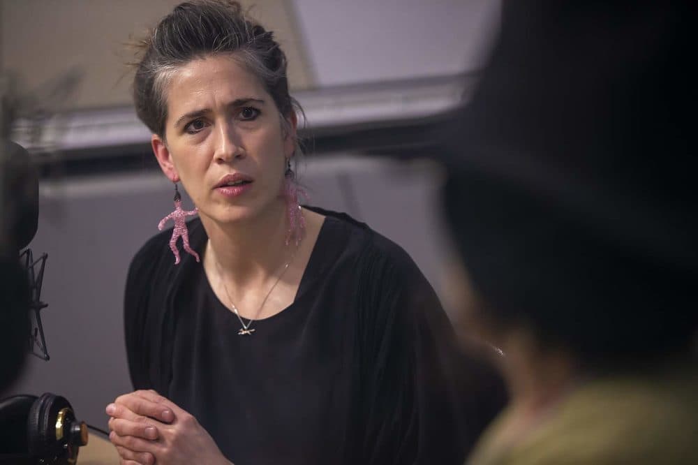 Imogen Heap in the WBUR studios. (Jesse Costa/WBUR)