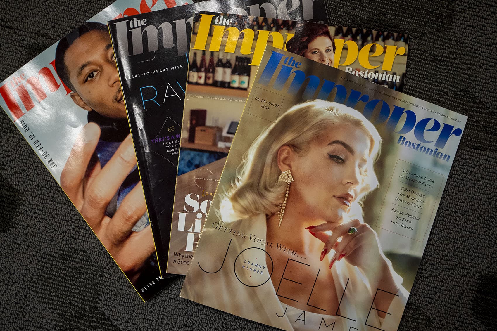 Copies of The Improper Boston (Jesse Costa/WBUR)