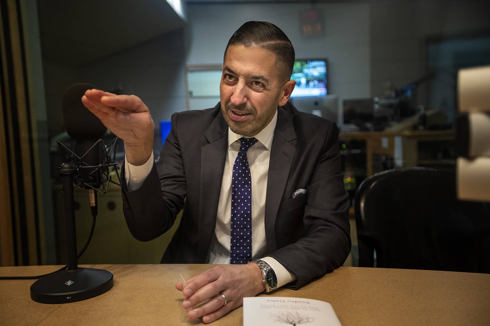 BU School of Public Health Dean Sandro Galea talks about his new book "Well.” (Jesse Costa/WBUR)