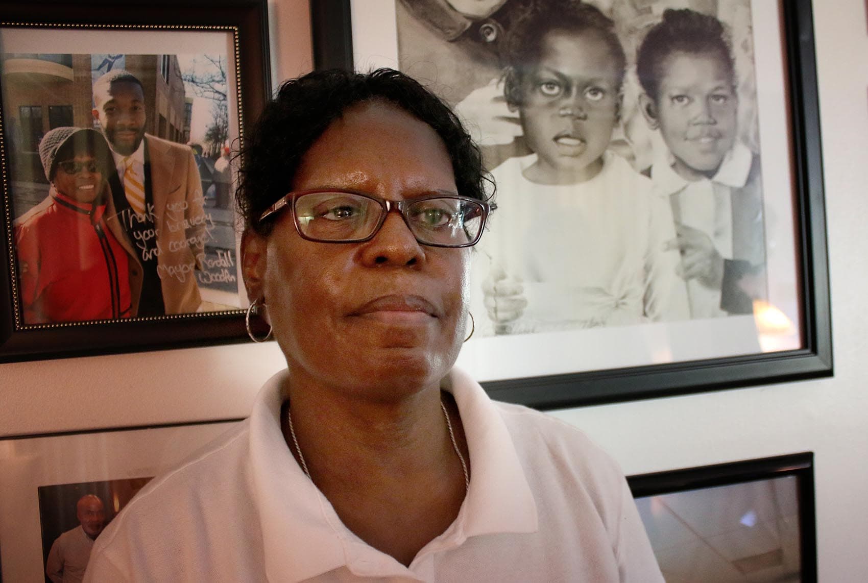 Sarah Collins Rudolph at her home just outside Birmingham, Ala. Rudolph calls herself the "fifth little girl," and has spent her life coming to terms with the physical — and mental — fallout from the 16th Street Baptist Church bombing in 1963. (Ciku Theuri/Here & Now)