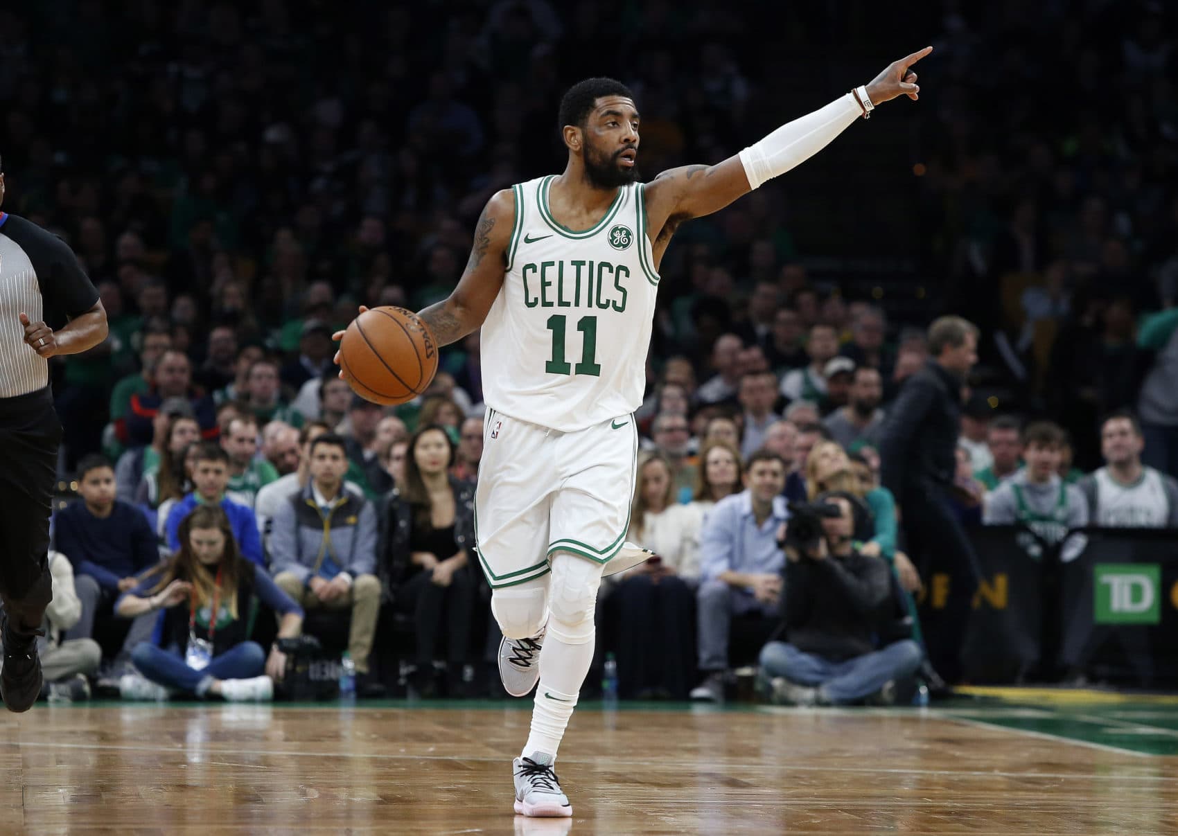 Boston Celtics point guard and top scorer Kyrie Irving (Winslow Townson/AP)