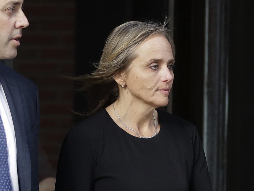 District Court Judge Shelley Richmond Joseph departs federal court Thursday in Boston after facing obstruction of justice charges for allegedly helping a man in the country illegally evade immigration officials as he left her Newton courthouse after a hearing in 2018. (Steven Senne/AP)