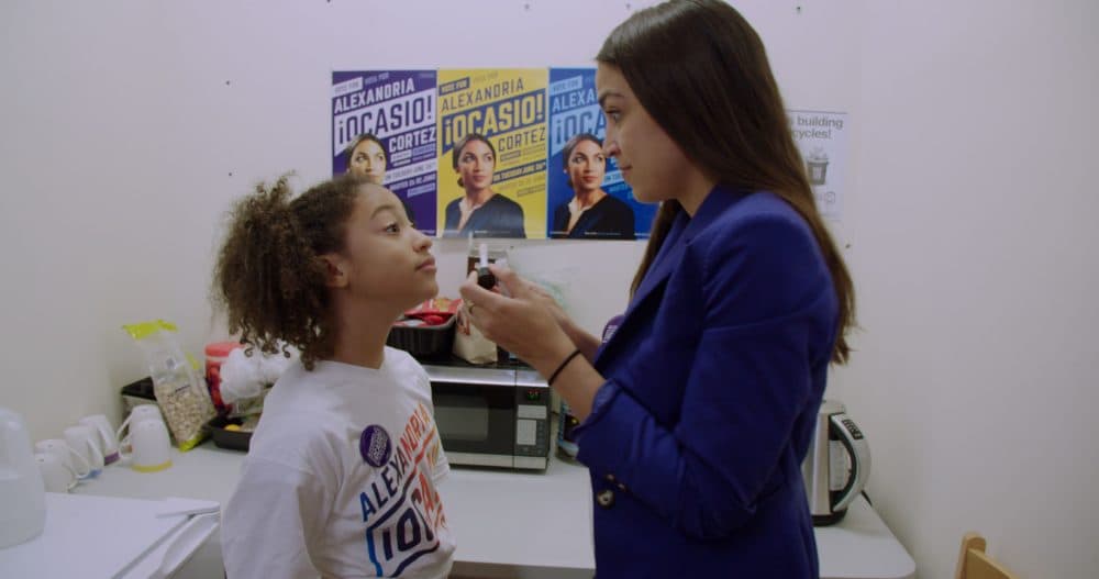 Alexandria Ocasio-Cortez in &quot;Knock Down The House.&quot; (Courtesy Netflix)