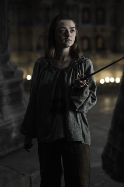 Maisie Williams as Arya Stark. (Courtesy Helen Sloan/HBO)