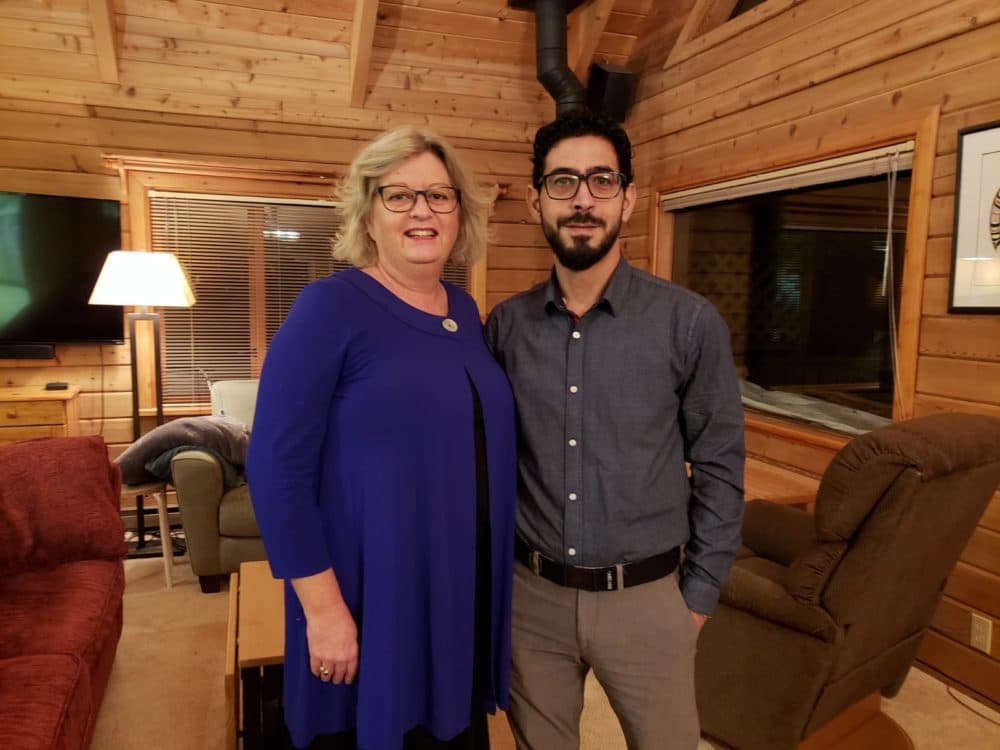 Laurie Cooper and Hassan al Kontar (Courtesy Laurie Cooper)